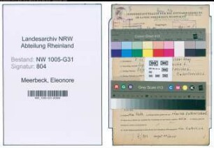 Entnazifizierung Eleonore Meerbeck , geb. 05.11.1913 (Gastwirtin)