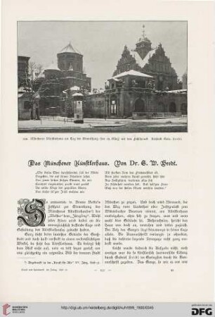Das Münchener Künstlerhaus