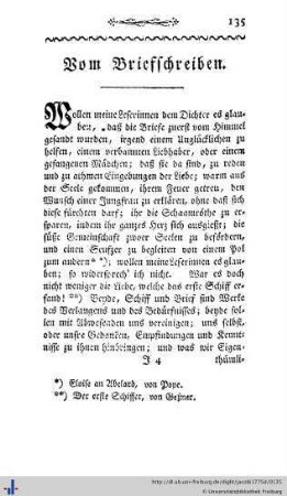 Vom Briefschreiben.