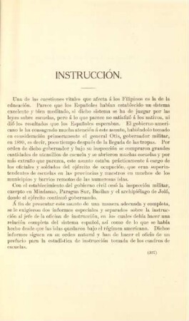 Instrucción