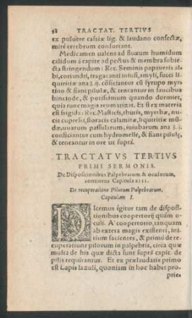 Tractatus Tertius Primi Sermonis.