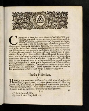 3-16, Theses Historicae. Corollaria.