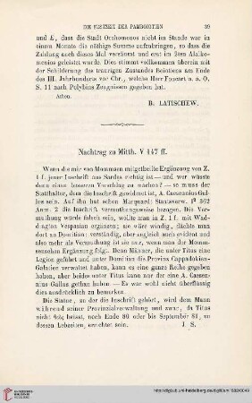 Nachtrag zu Mitth. V. 147 ff