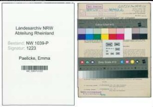 Entnazifizierung Emma Paelike , geb. 13.05.1900 ()