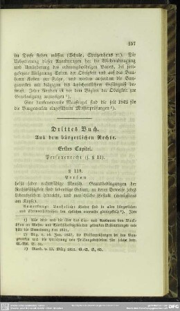 Drittes Buch. Aus dem bürgerlichen Rechte