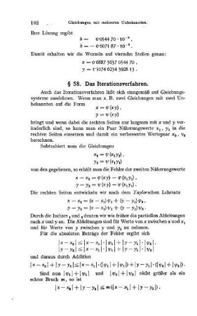 § 58. Das Iterationsverfahren.