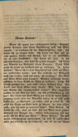 Rede des Pfarrers Dr. Anton Ruland über Ablösung der Grundlasten in der Kammer der Abgeordneten am 8. Mai 1848