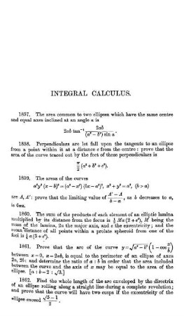 Integral Calculus.