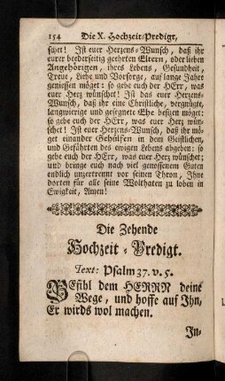 154-175, Die Zehende Hochzeit-Predigt