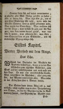 Eilftes Kapitel. Vierter Versuch mit dem Ringe.
