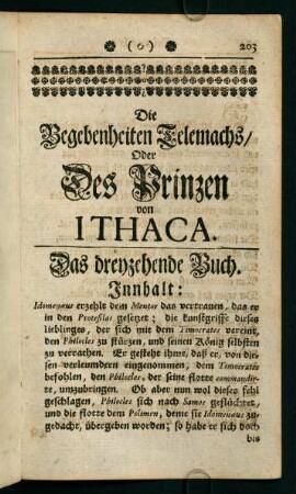 203-240, Das dreyzehende Buch