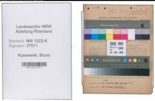 Entnazifizierung Bruno Kussowski , geb. 06.01.1895 (Bueroangestellter)
