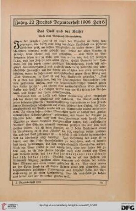 Das Volk und der Kaiser