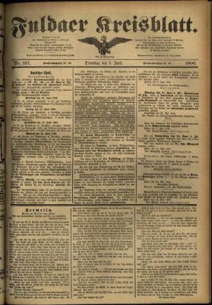 Ausgabe vom Dienstag, den 05. Juni 1906.