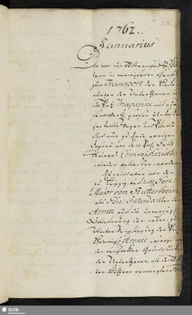 [Januar 1762]