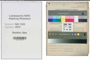 Entnazifizierung Max Breitfort , geb. 05.06.1909 (Kaufmann)