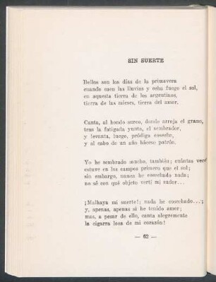 Sin suerte