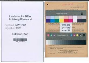 Entnazifizierung Kurt Ortmann , geb. 25.01.1916 (Buchhalter)