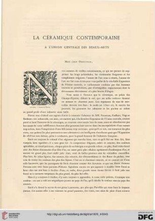 2: La céramique contemporaine, [1] : à l'Union Centrale des Beaux-Arts