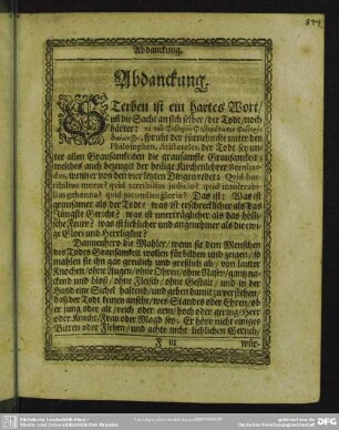 Abdankung : Abdanckung