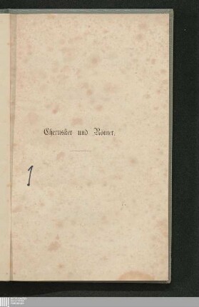 Cherusker und Römer : eine epische Dichtung