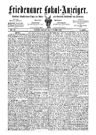 1.1894: Friedenauer Lokal-Anzeiger : unparteiische Zeitung für Bln.-Friedenau und den Friedenauer Ortsteil von Schöneberg