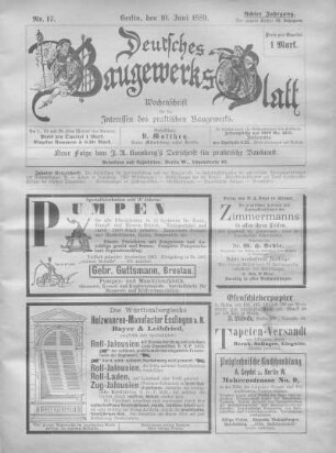 49. Jahrgang. Nr. 17.