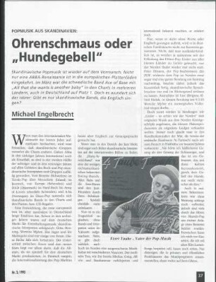 Popmusik aus Skandinavien: Ohrenschmaus oder "Hundegebell"