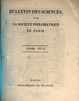 Bulletin. 1814