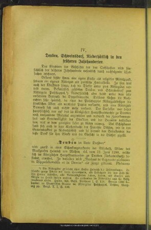 IV. Deuben, Schweinsdorf, Niederhäslich in den früheren Jahrhunderten