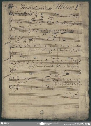 Aus tiefer Erde Schoß. Excerpts - Mus.2-F-49