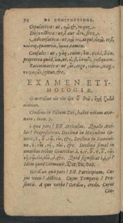 Examen Etymologiae.