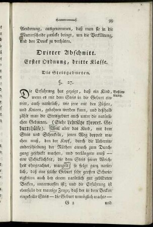 Dritter Abschnitt. - Fünfter Abschnitt.