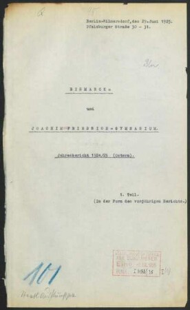 1924/25: Jahresbericht ... - 1924/25