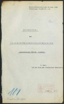 1924/25: Jahresbericht ... - 1924/25