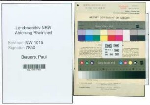 Entnazifizierung Paul Brauers , geb. 19.01.1913 (Buchhalter)