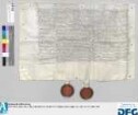 Bischof Georg (III.) von Bamberg verpflichtet sich zur Hilfeleistung für die Stadt Nürnberg gemäß den Beschlüssen des Schwäbischen Bundes gegen die Friedbrecher des bambergischen Gebietes (Götz von Berlichingen) und den in den Jahren 1508 und 1512 mit der Stadt aufgerichteten Verträgen. - Siegler: der Bischof und das Domkapitel.