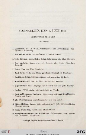 Gemälde Neuerer Meister – Wohnungseinrichtung (Nr. 1-284)