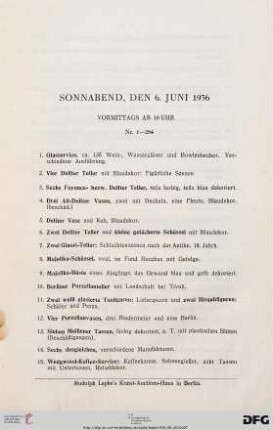 Gemälde Neuerer Meister – Wohnungseinrichtung (Nr. 1-284)