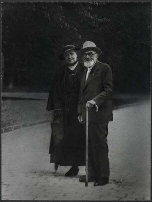 Emil Kirdorf, Bergbbaumanager, und seine Ehefrau Mathilde