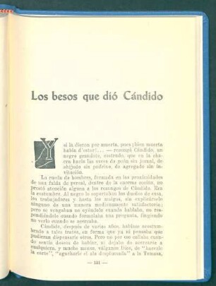 Los besos que dió Cándido