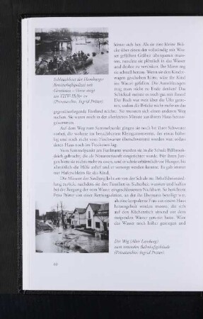 Schlauchboot der Hamburger Bereitschaftspolizei mit Geretteten - Vorne steigt ein THW-Helfer zu (Privatarchiv: Ingrid Prüter)