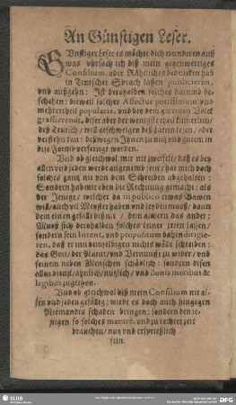 An Günstigen Leser