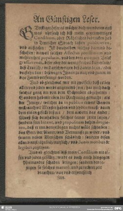 An Günstigen Leser