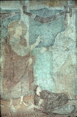 4. Bildfeld von Osten: Die Auferweckung des Lazarus