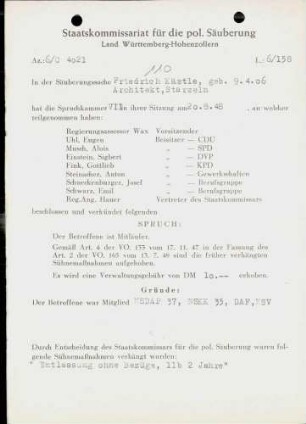 Kästle, Friedrich