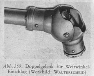 Doppelgelenk für Weitwinkeleinschlag