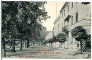 Torgau. Promenade mit Kommandanturgebäude