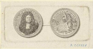 Medaille auf Sigmund Elias (I.) Holzschuher, Ratsherrn; geb. 1. Februar 1647; gest. 20. September 1709