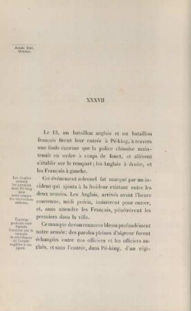 XXXVII (Année 1860. Octobre)